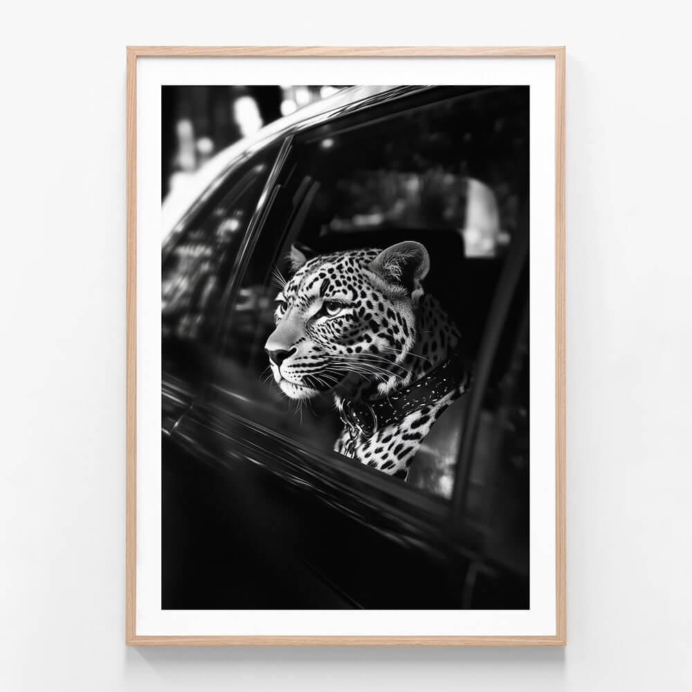 Leopard in Car