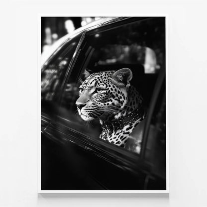 Leopard in Car