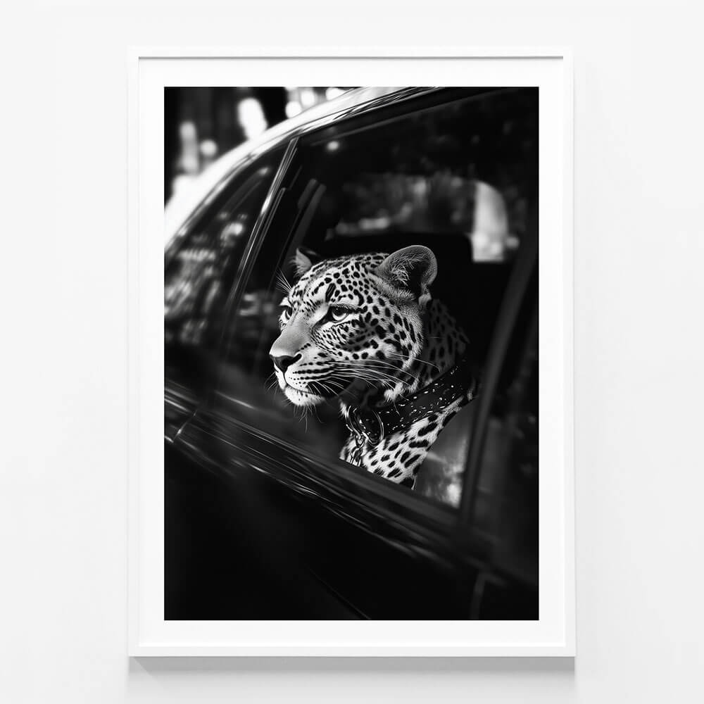 Leopard in Car