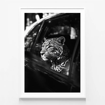Leopard in Car