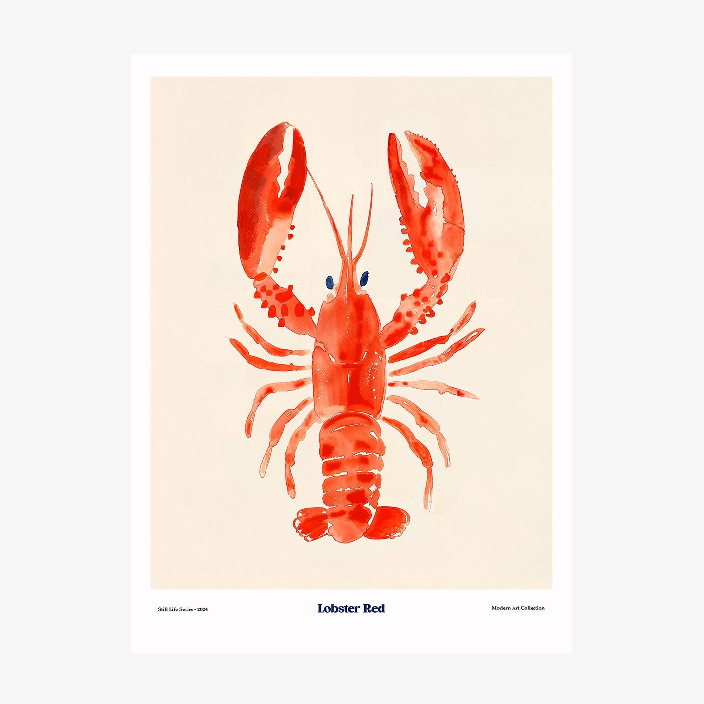 Lobster Red wall art print