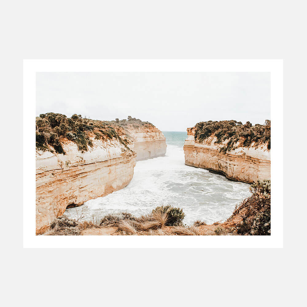 A photo wall art print featuring Loch Ard Gorge along the great ocean road in Australia.