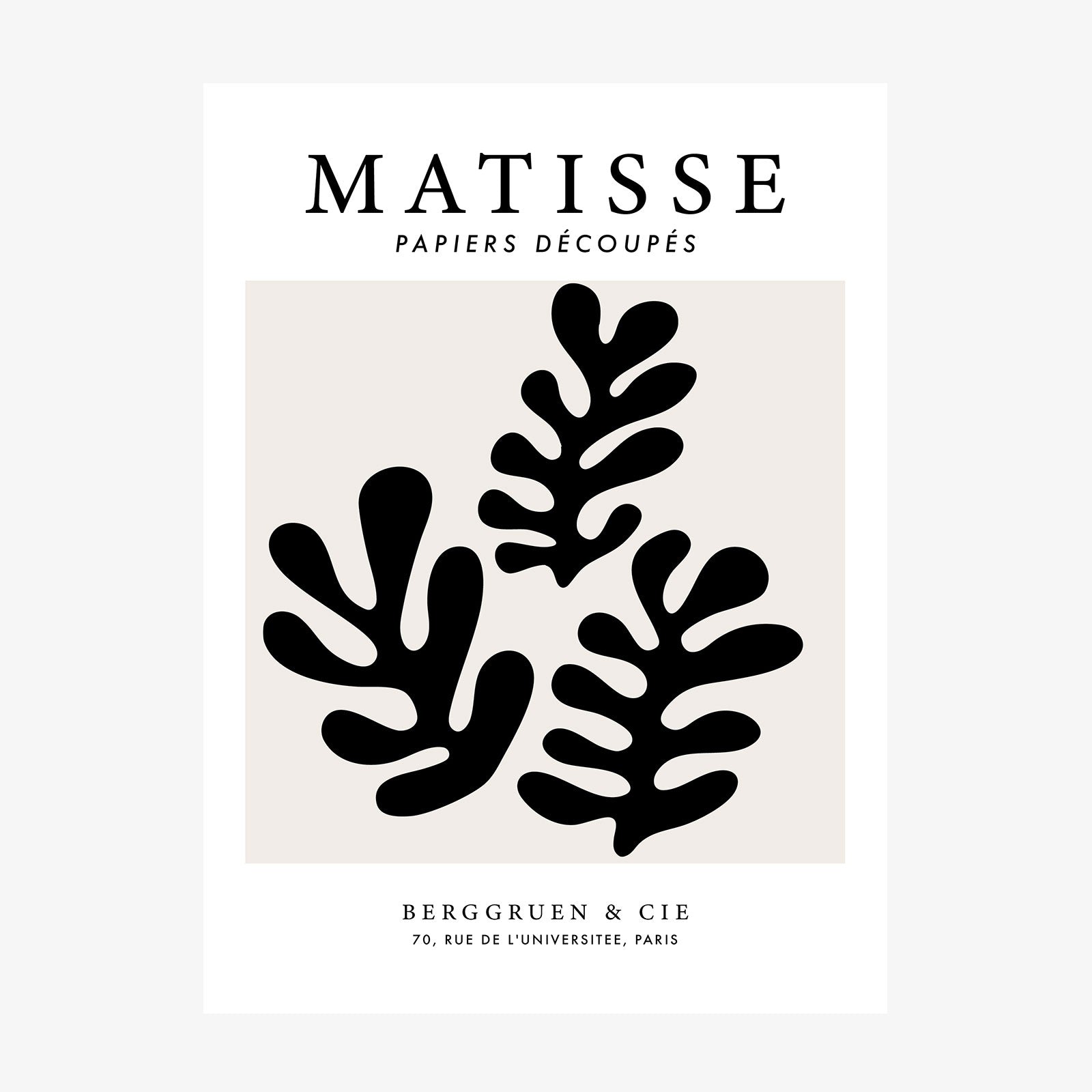 Matisse Black Coral No. 2 wall art print
