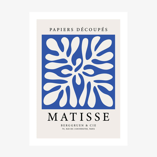 Matisse Blue Coral 2 wall art print
