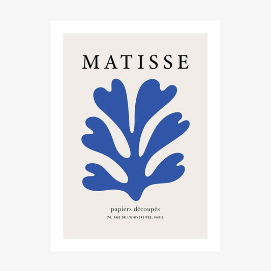 Matisse Blue Coral 4 wall art print