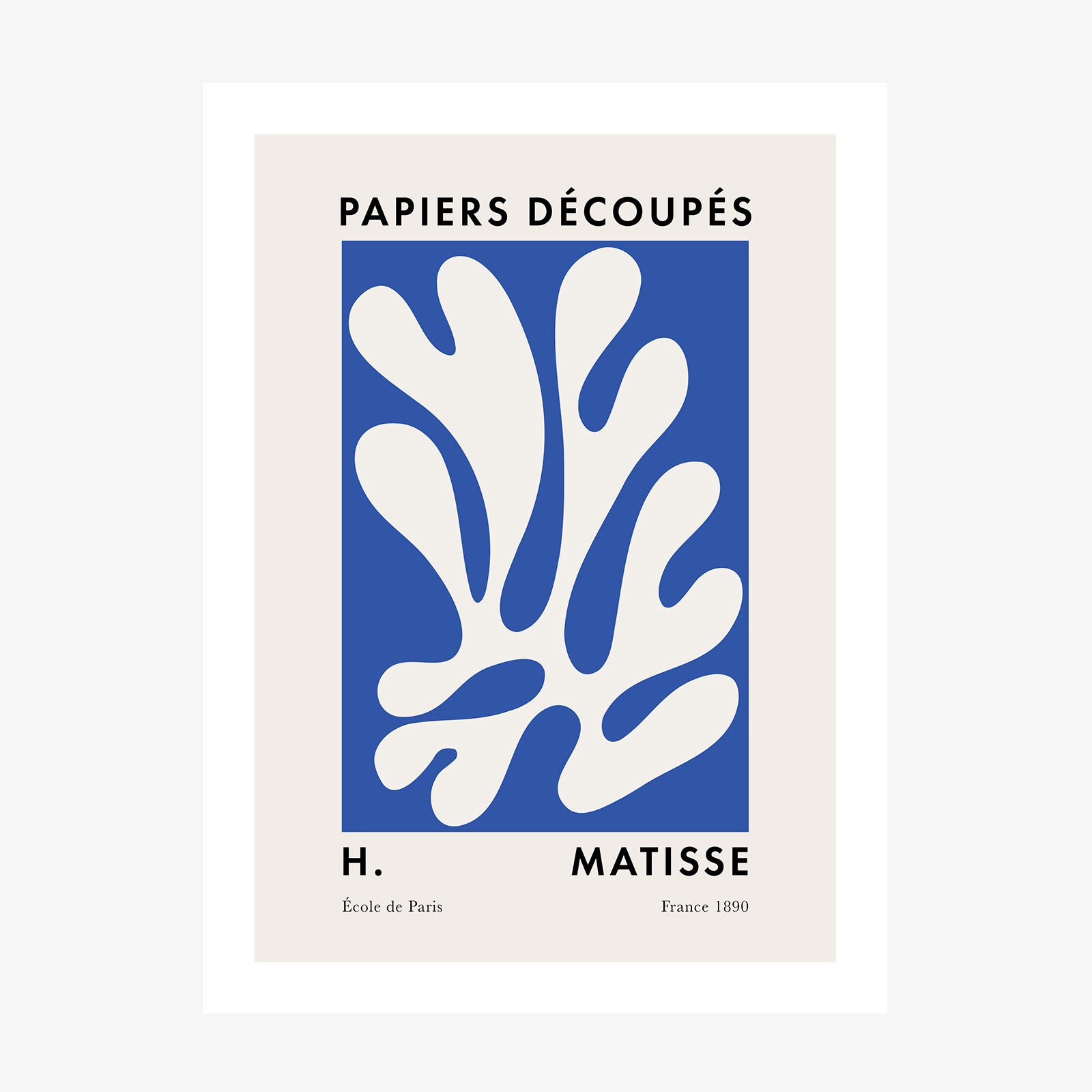Matisse Blue Coral 5 wall art print