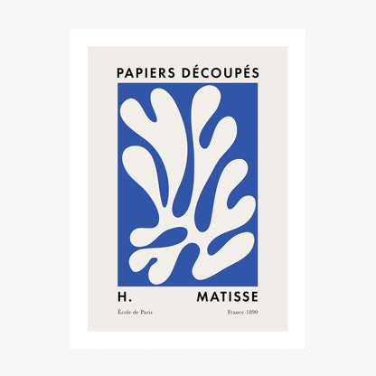 Matisse Blue Coral 5 wall art print