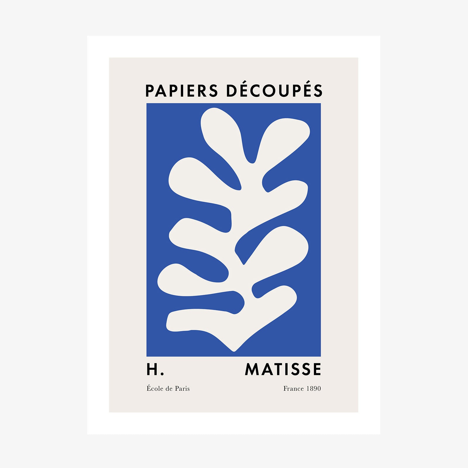 Matisse Blue Coral 6 wall art print