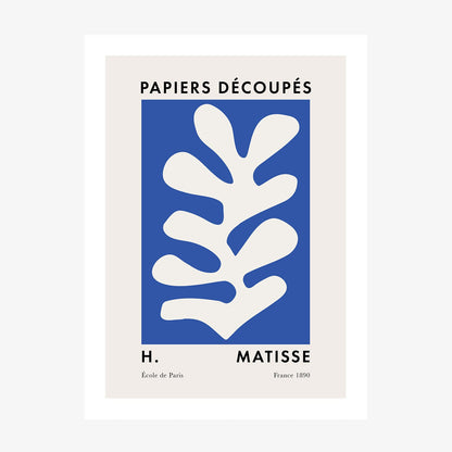 Matisse Blue Coral 6 wall art print