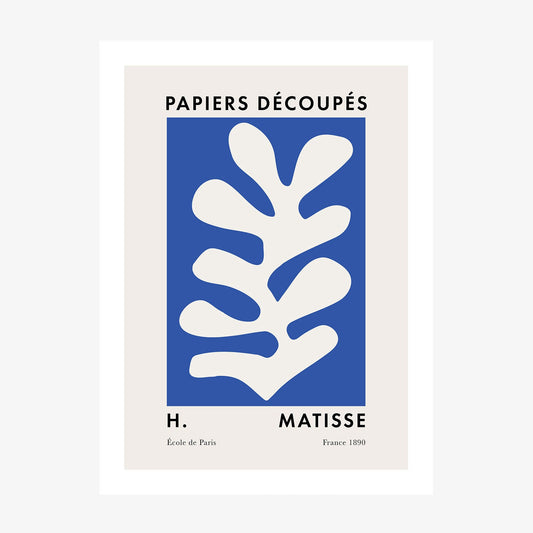 Matisse Blue Coral 6 wall art print