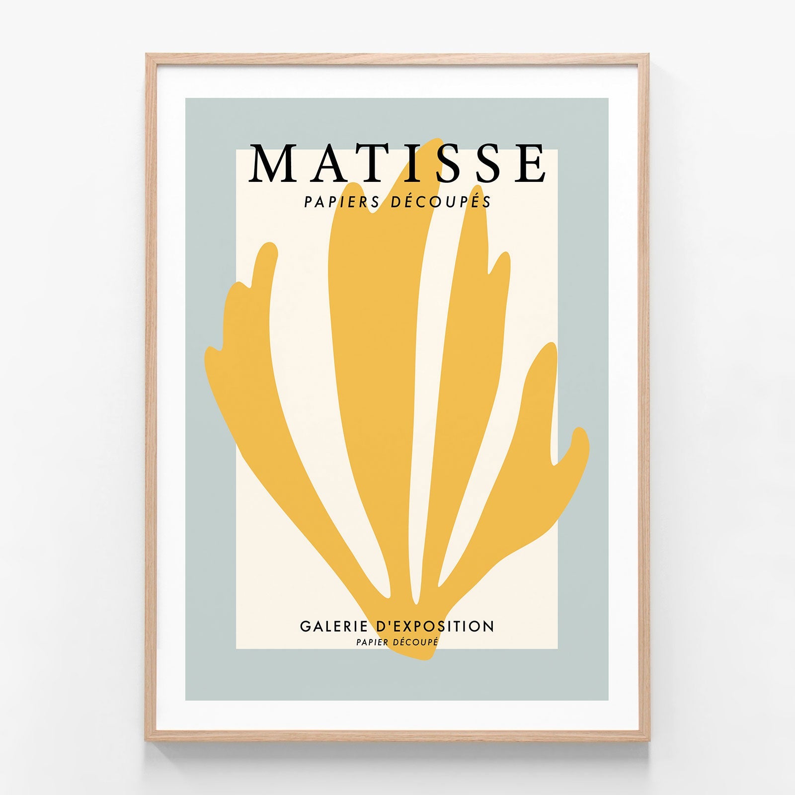 Matisse Coral 1 oak framed print
