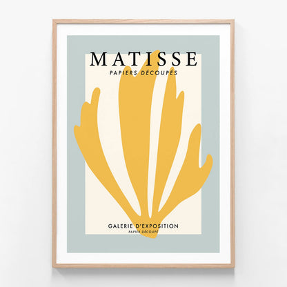 Matisse Coral 1 oak framed print
