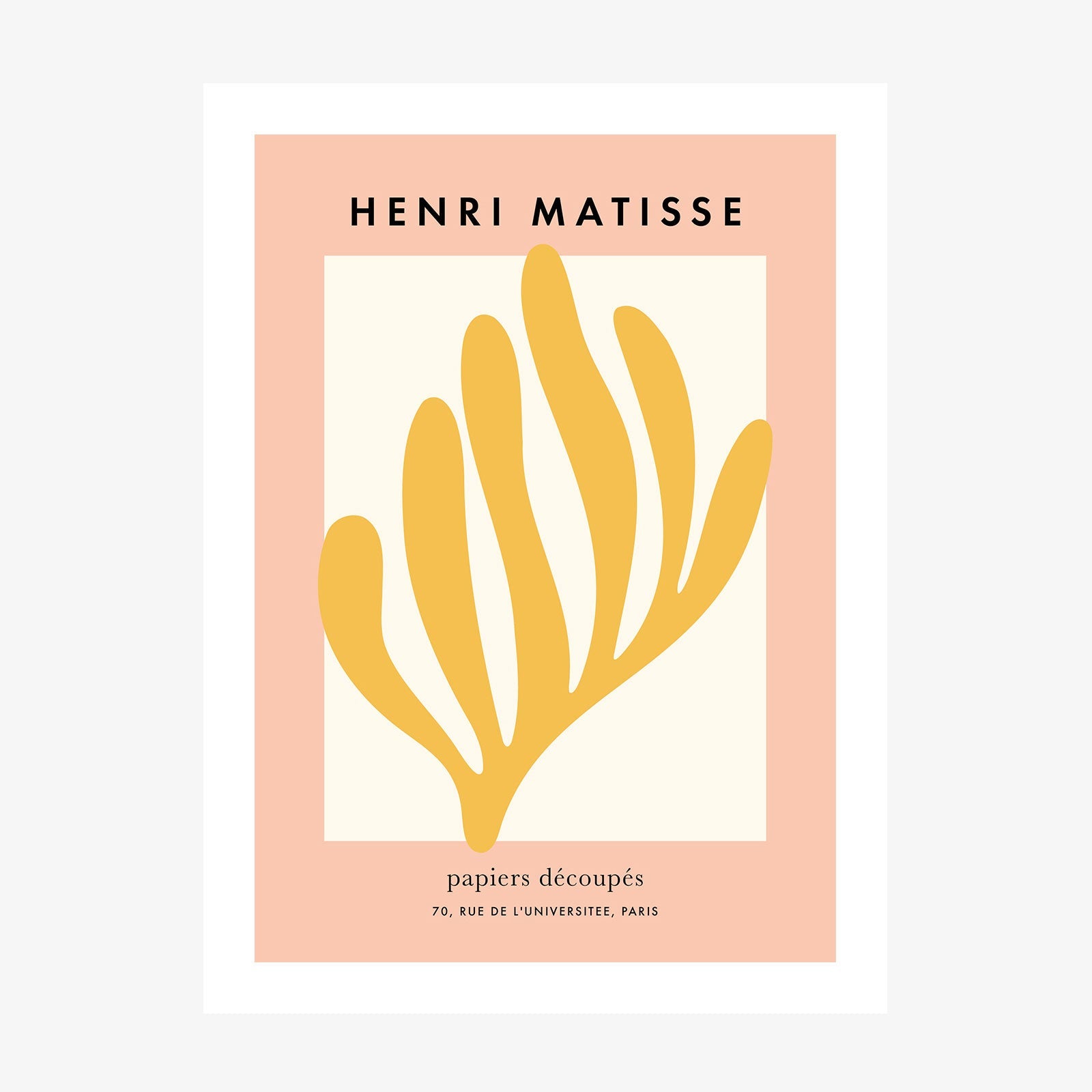 Matisse Coral 2 wall art print