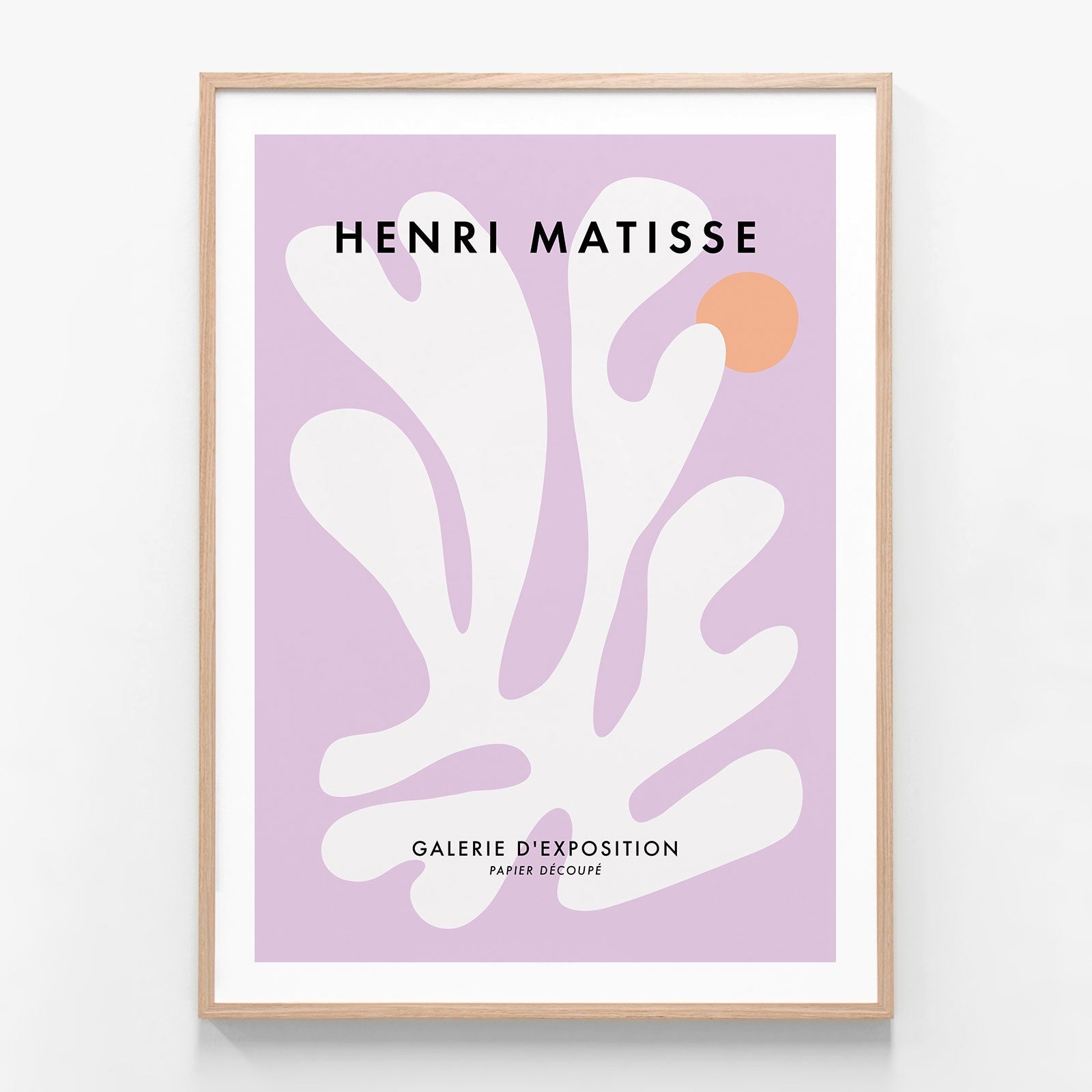 Matisse Lilac No. 2 oak framed print