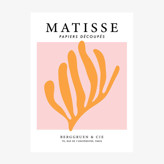 Matisse Orange Coral No. 1 wall art print