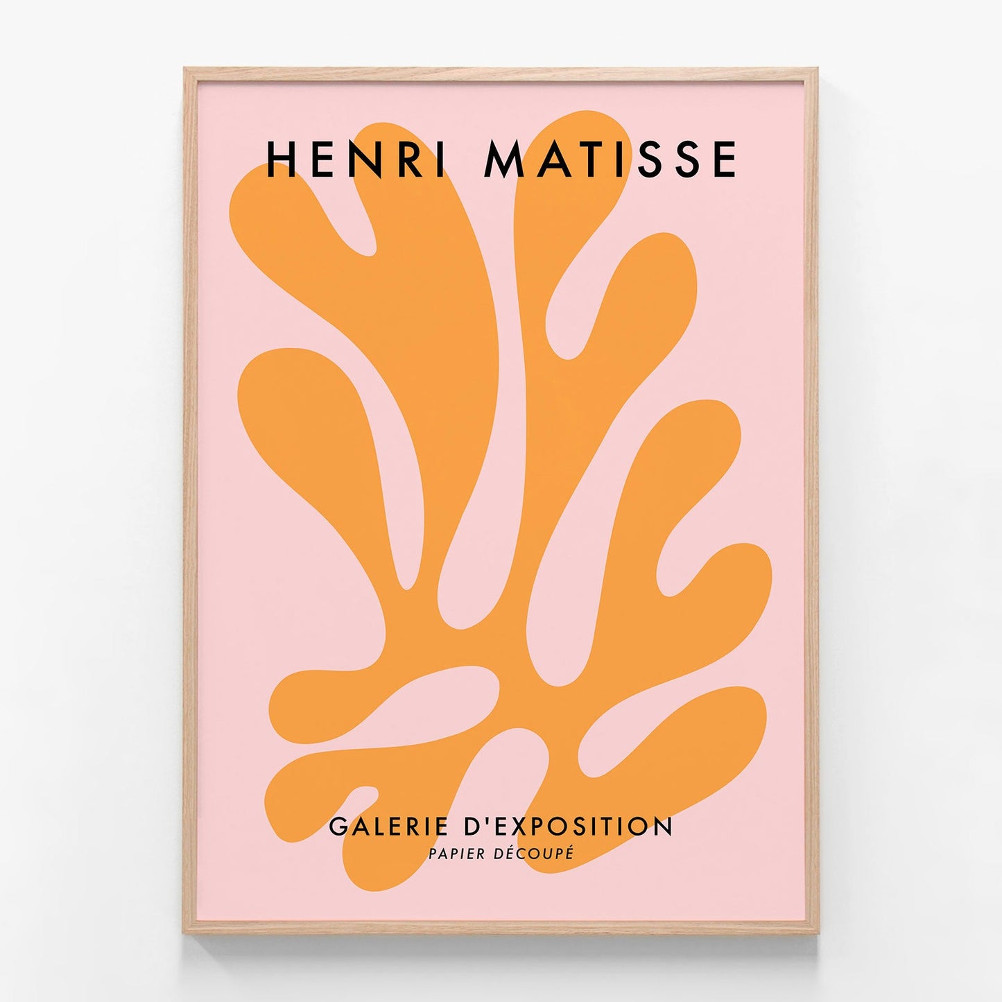 Matisse Orange Coral No. 2 oak framed print
