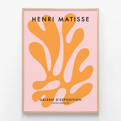 Matisse Orange Coral No. 2 oak framed print