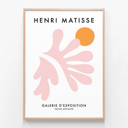 Matisse Orange Coral No. 3 oak framed print