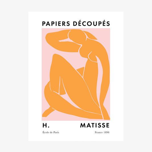 Matisse Orange Nude wall art print