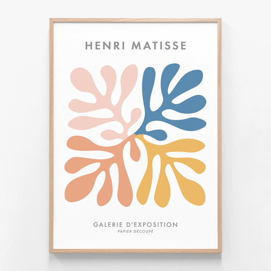 Matisse Pastels No. 3 oak framed print
