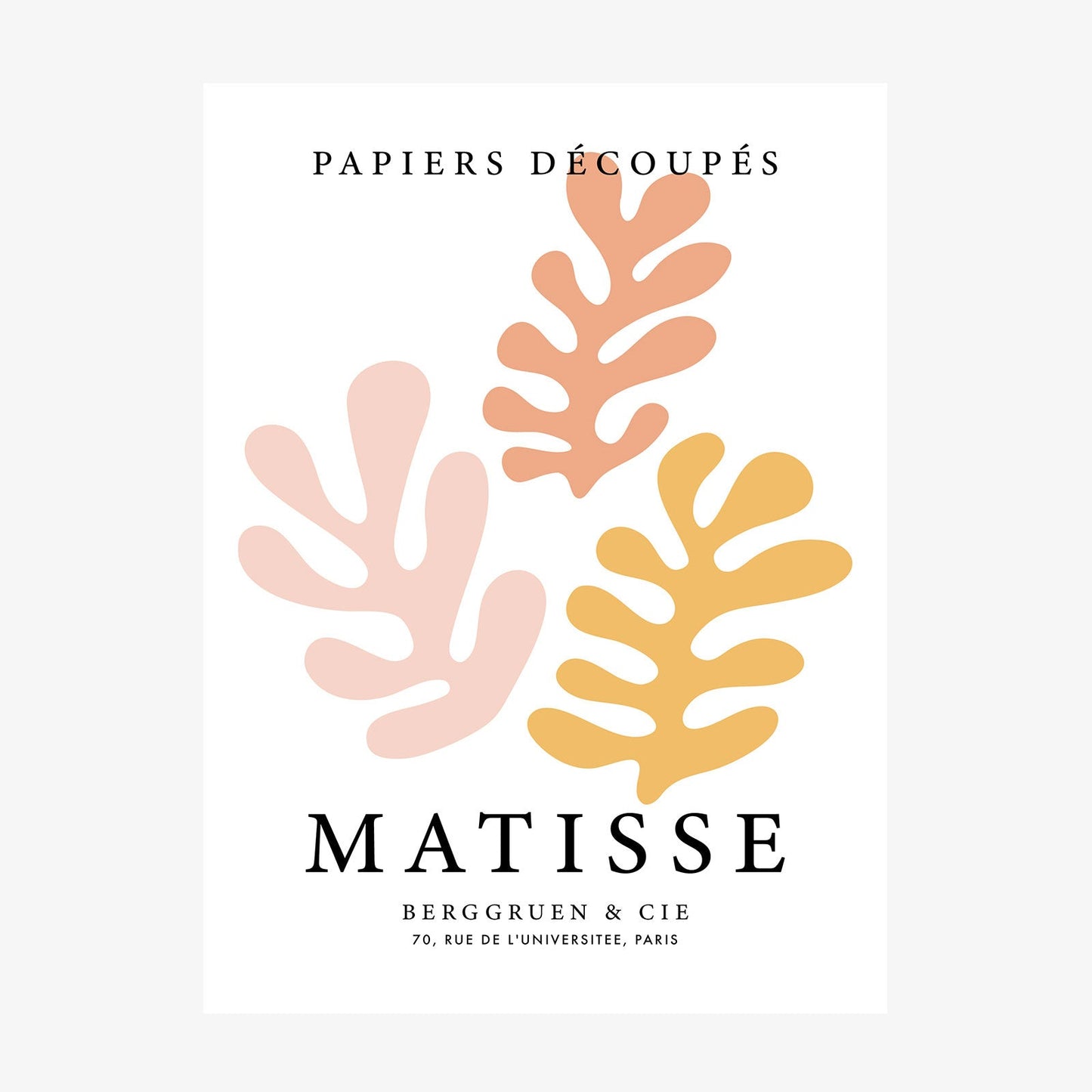 Matisse Peach Coral No. 1 wall art print