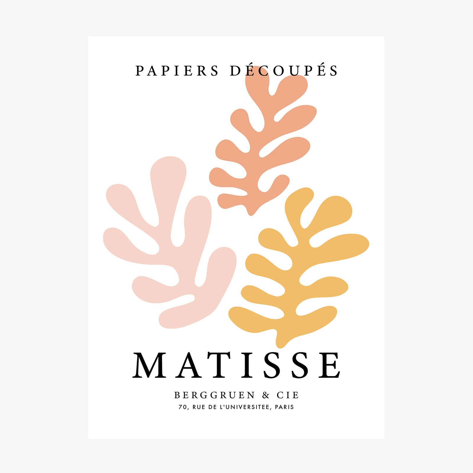 Matisse Peach Coral No. 1 wall art print