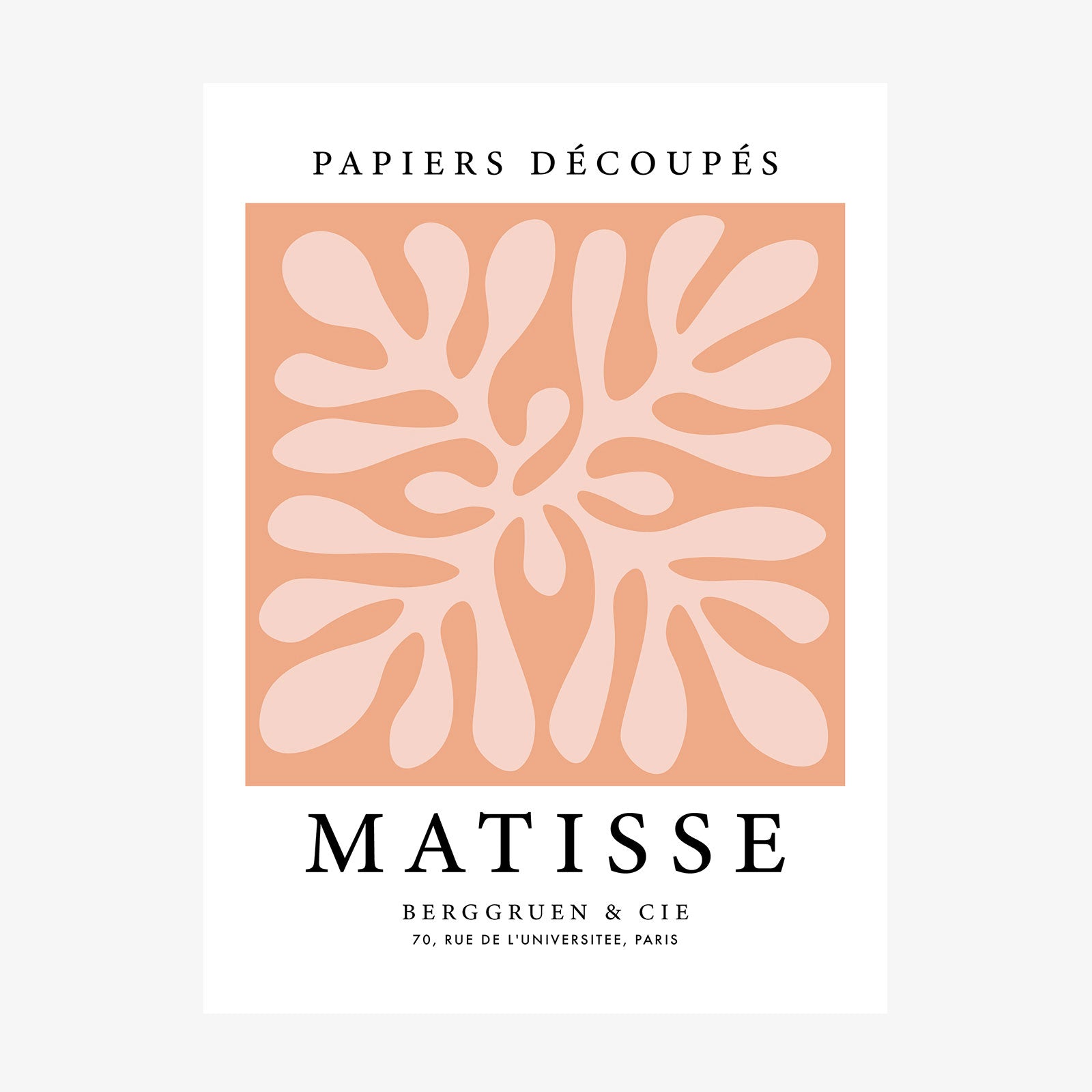 Matisse Peach Coral No. 3 wall art print