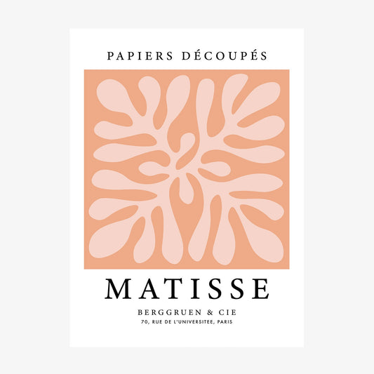 Matisse Peach Coral No. 3 wall art print