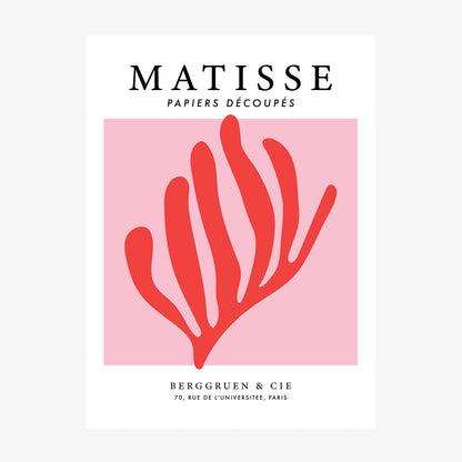 Matisse Red Coral No. 1 wall art print