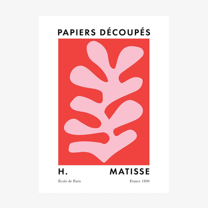 Matisse Red Coral No. 5 wall art print