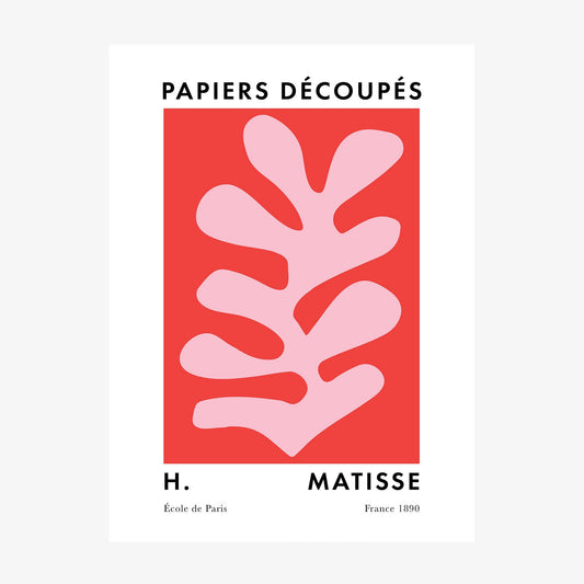 Matisse Red Coral No. 5 wall art print