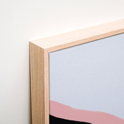 Mauve Valley Canvas wall art corner detail