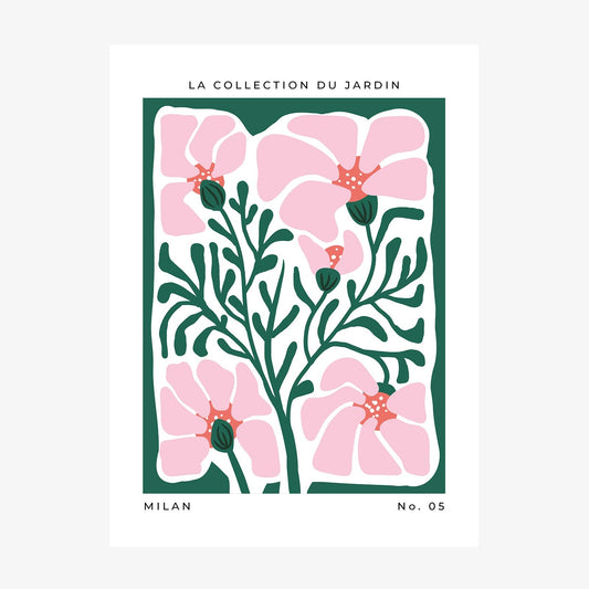 Milan Flower Market wall art print