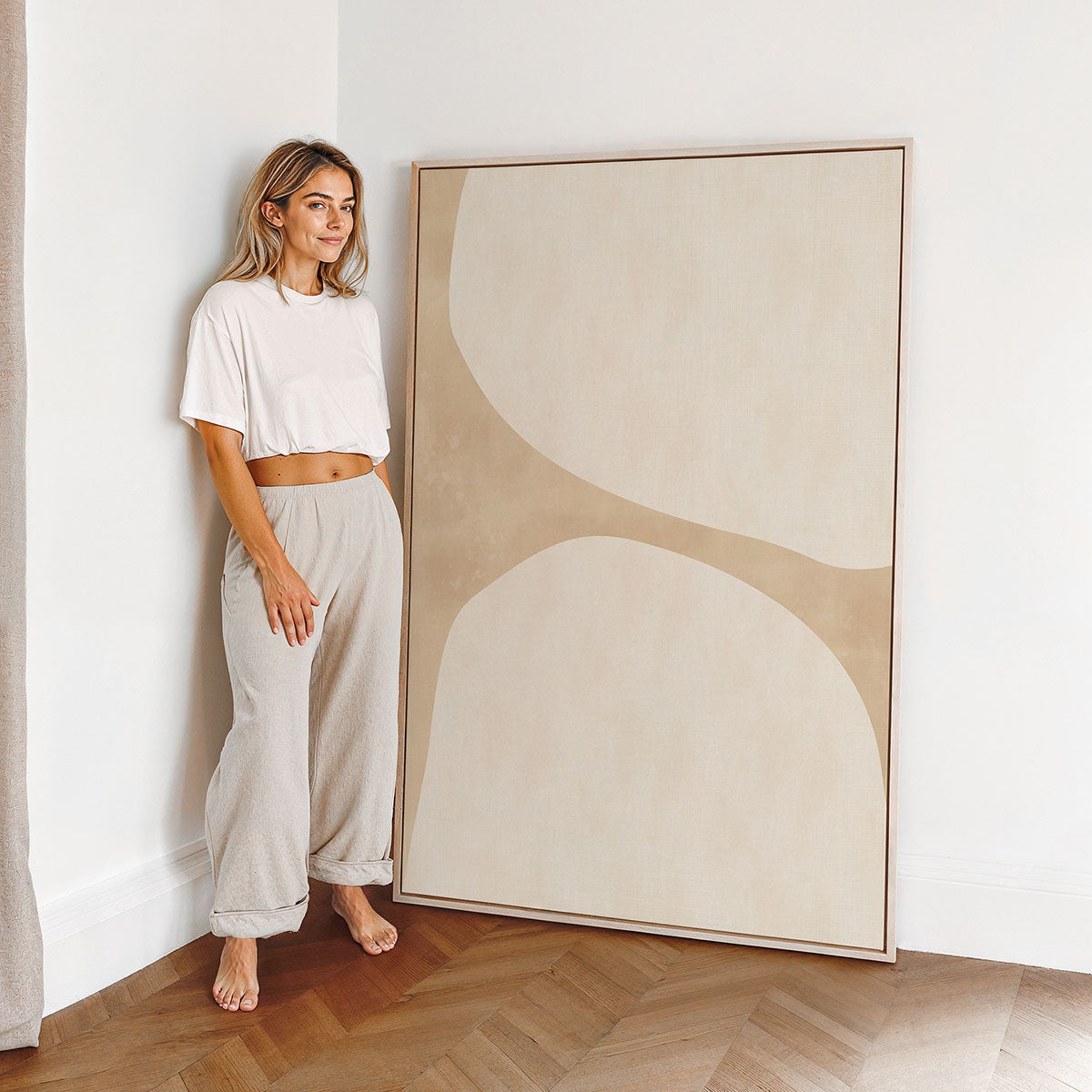 Neutral Stones 2 Canvas