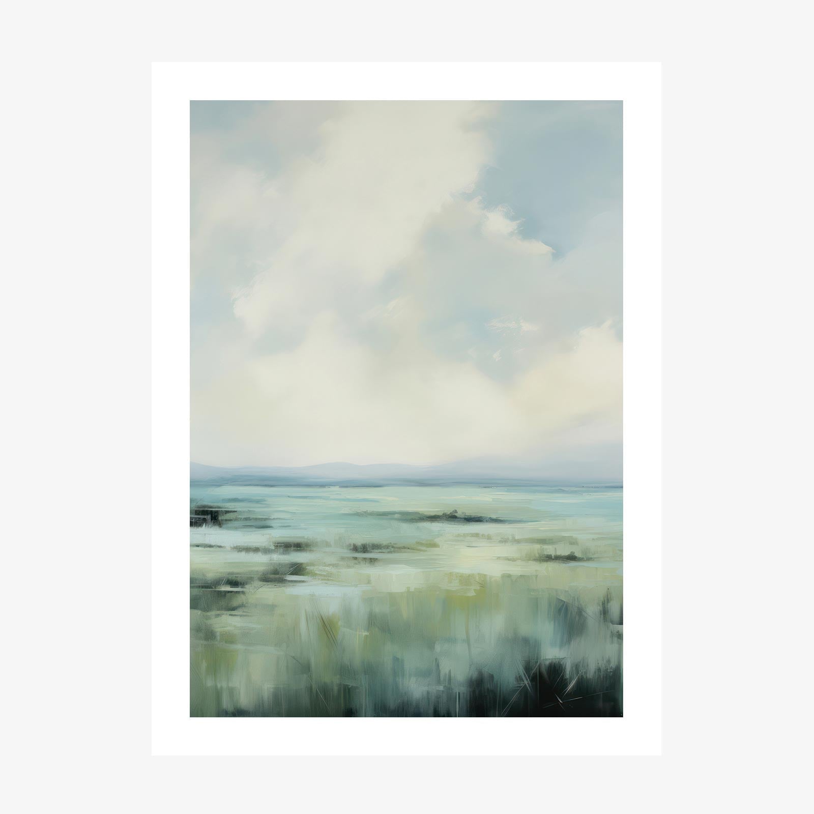 Misty Marsh wall art print