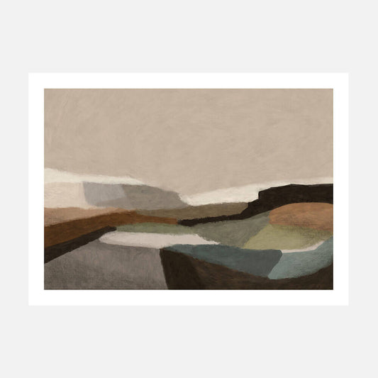 A poster print of an abstract artwork called ‘Montego'.