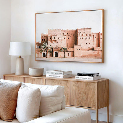 A Moroccan style canvas wall art print.