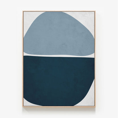 Narvi No. 1 Canvas print in oak frame