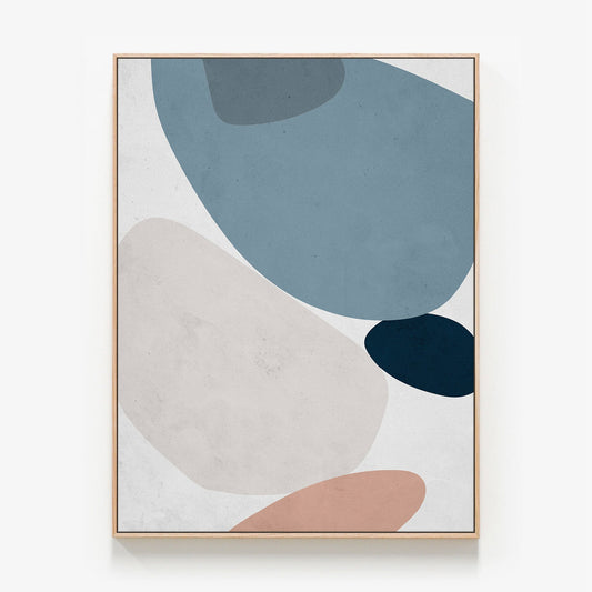 Narvi No. 2 Canvas print in oak frame