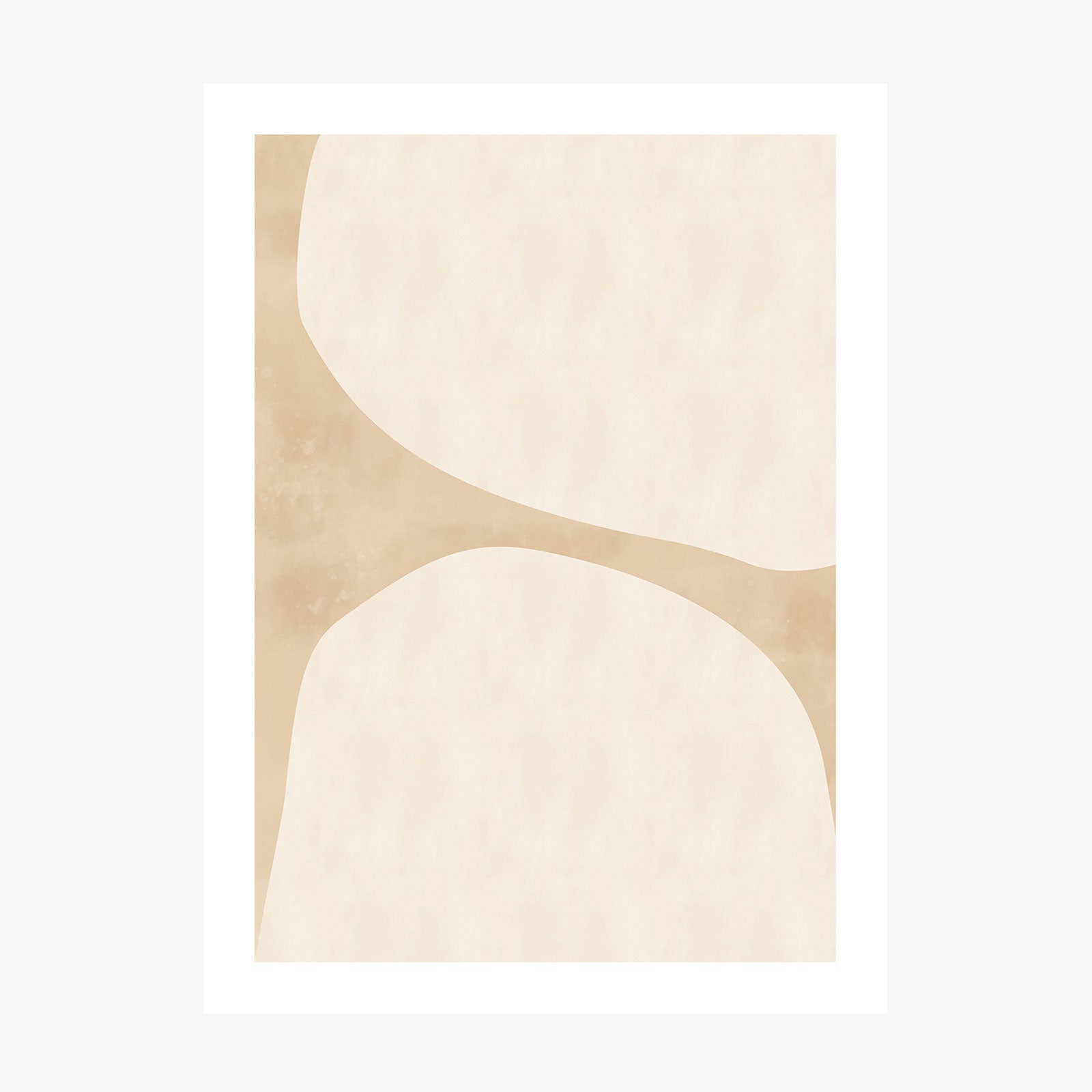 A poster print of an abstract artwork called ‘Neutral Stones 2'.