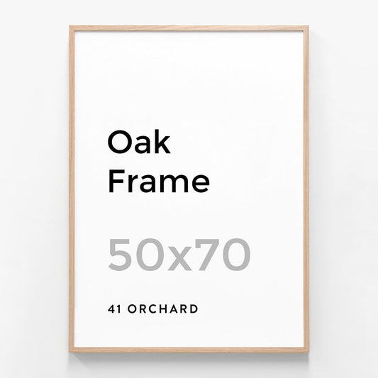An 50 x 70cm size oak picture frame.