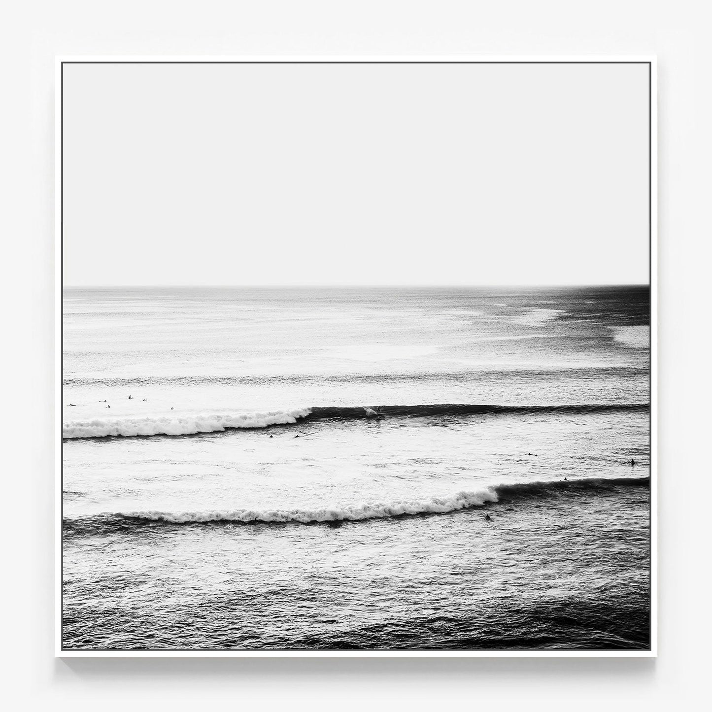 Oceanside Sunset B&W Canvas