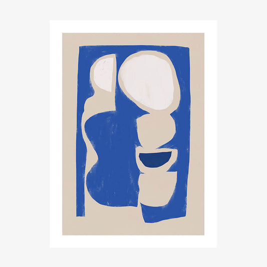 Organic Shapes Blue