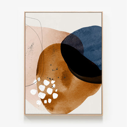 Oslo No. 1 Canvas print in oak frame