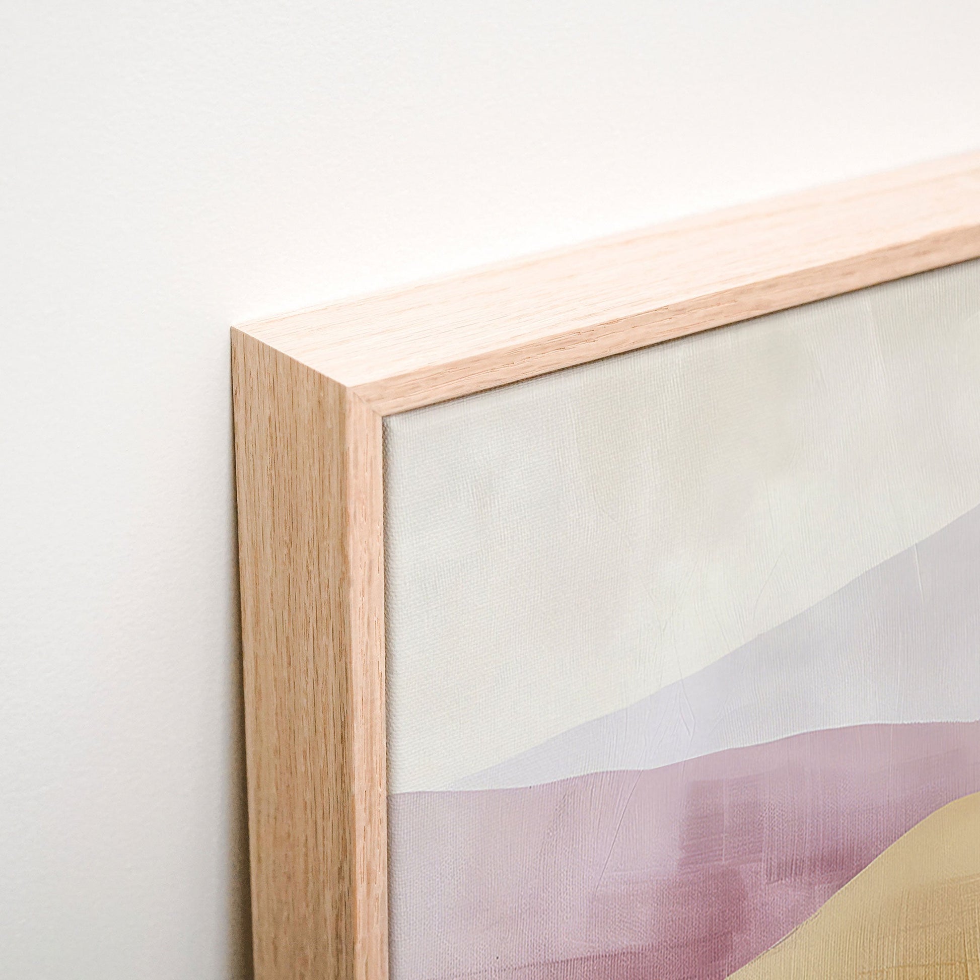 Painted Horizon Canvas corner detail