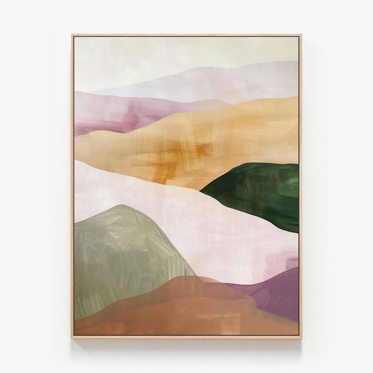 Painted Horizon Canvas oak framed canvas print