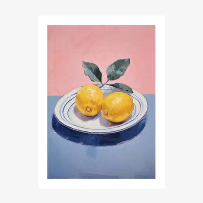 Pair of Lemons wall art print
