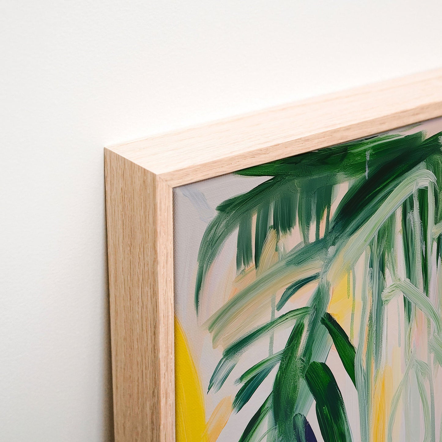 Palm Mirage Canvas corner detail