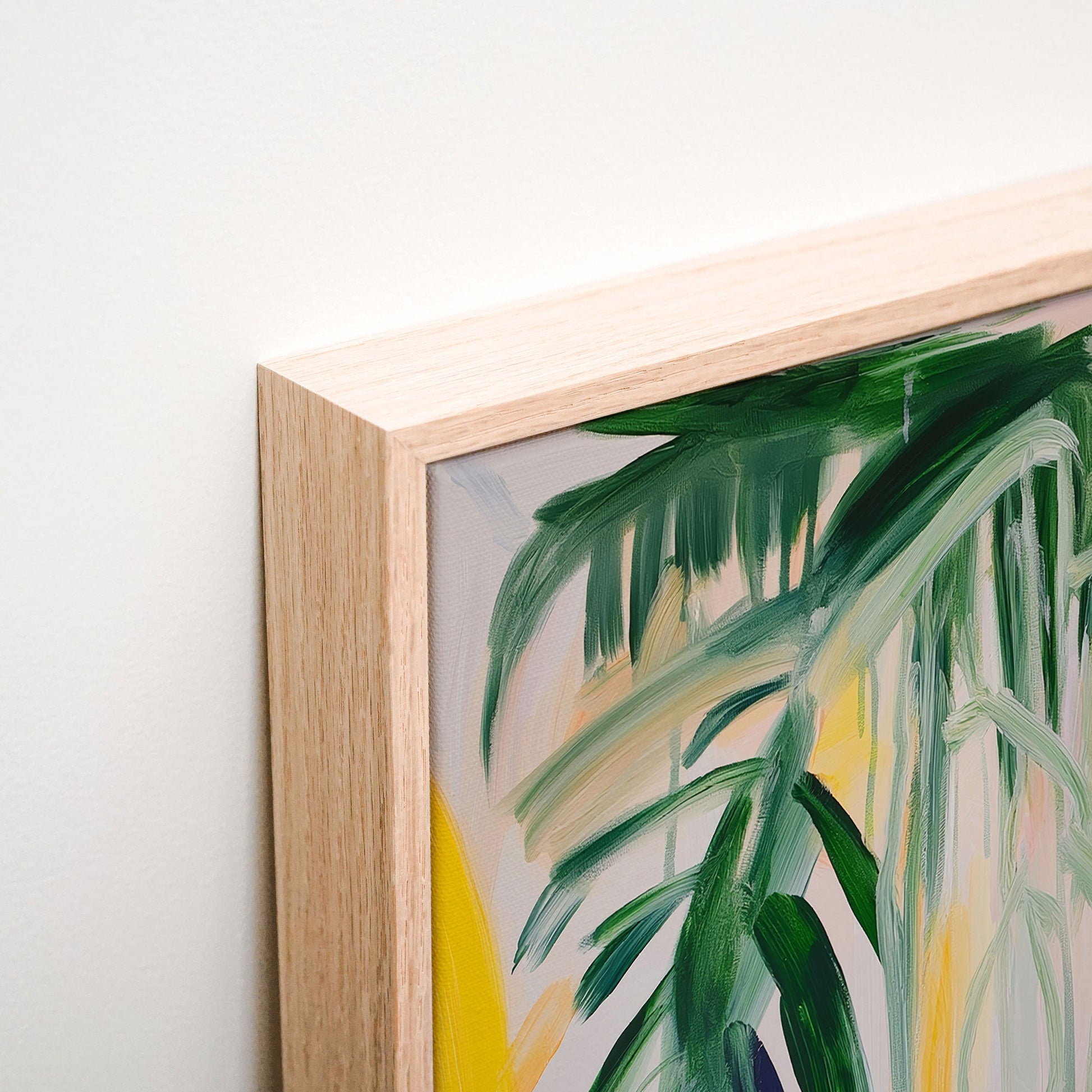 Palm Mirage Canvas corner detail