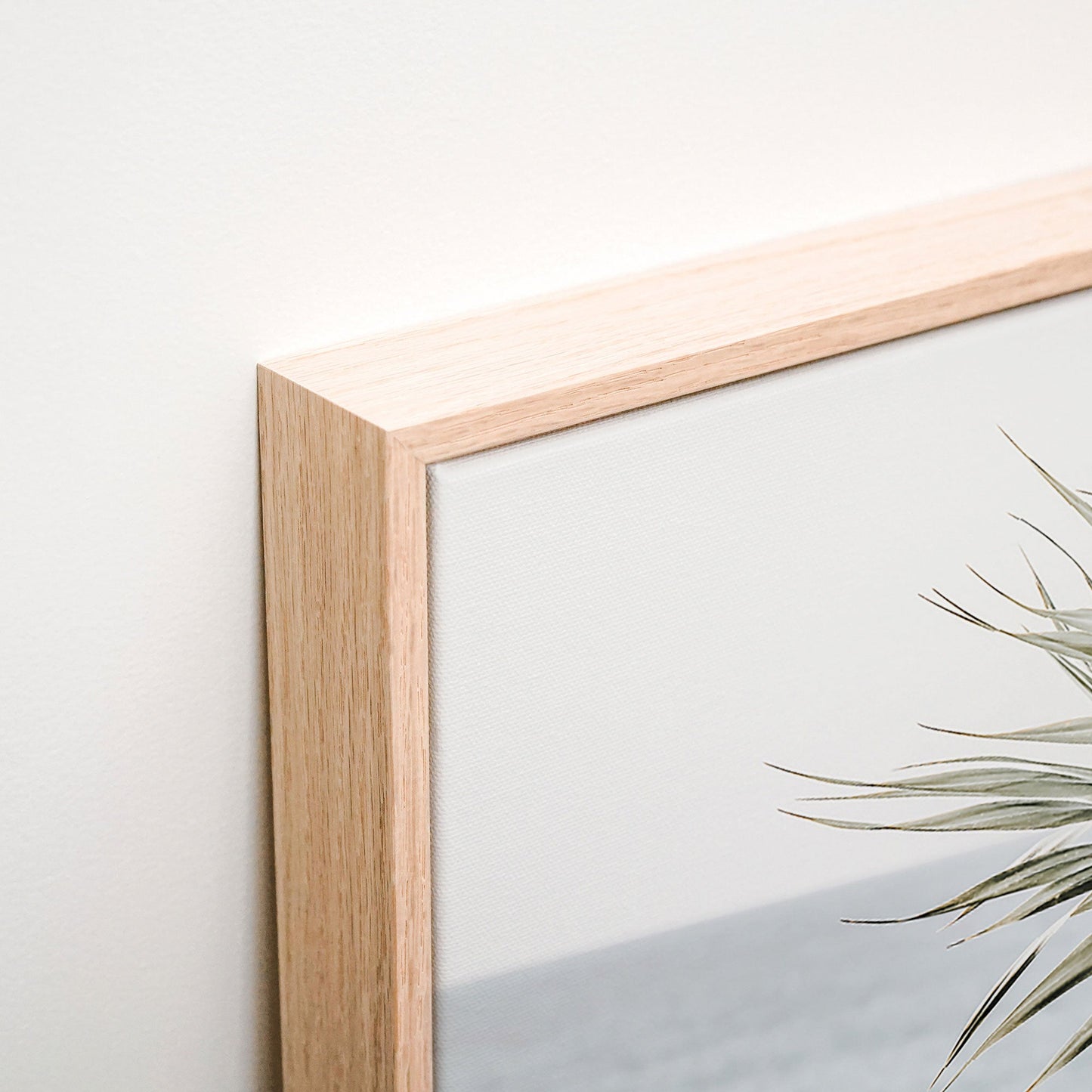 Pandanus View Canvas wall art corner detail